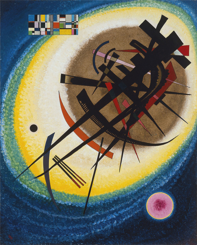 In the Bright Oval 1925 Wassily Kandinsky Abstract Oil Painting